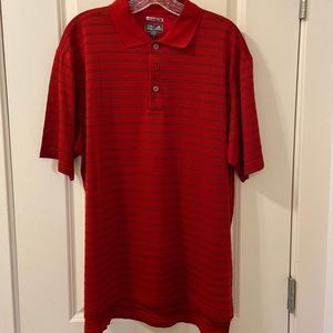 Adidas red polo